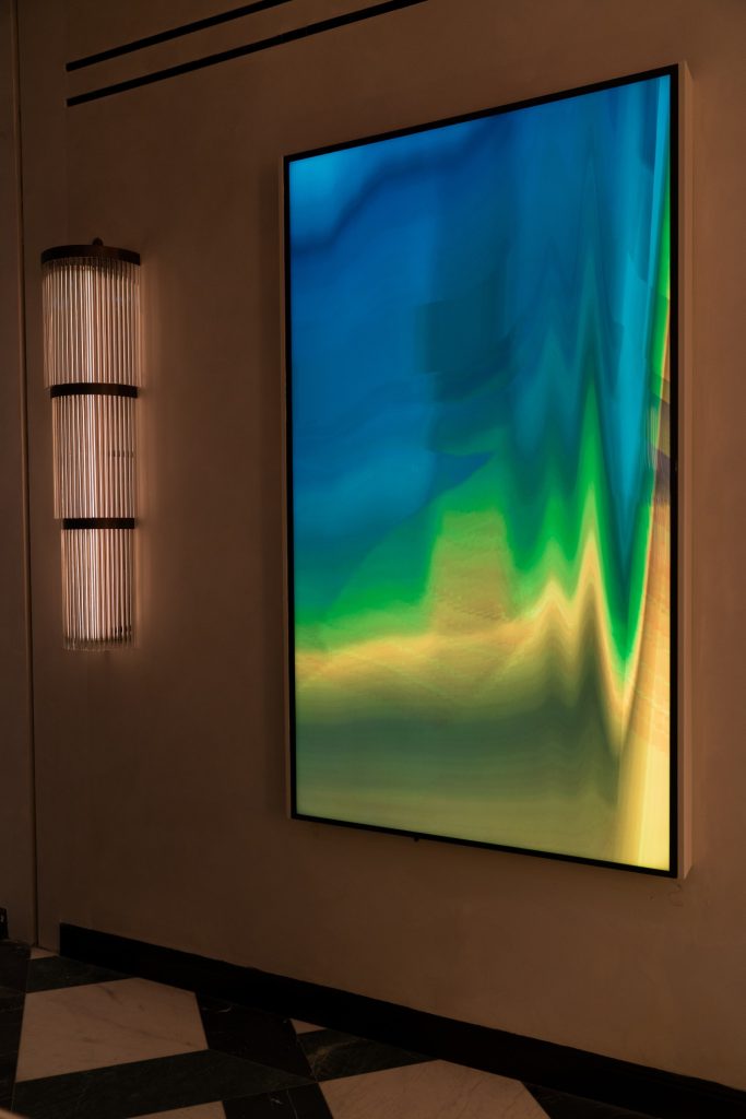 Menhir 2 (2025). Interactive installation with light sensors. Courtesy of the artist.